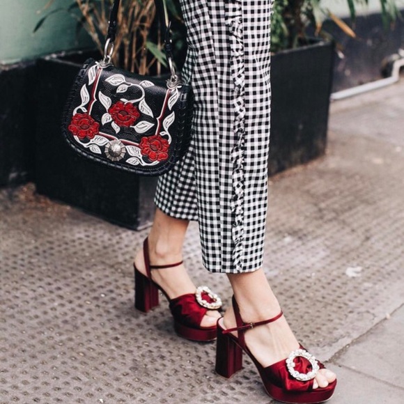 Zara Gingham Trousers with Ruffles - Picture 3 of 9